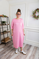 3/4 sleeve casual dress prints and solids