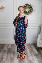 3/4 sleeve modest dress with pockets pretty prints