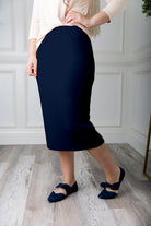 modest pencil midi length skirt 27" classic