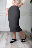 modest pencil midi length skirt 27" classic