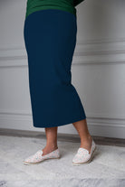 31"classic midi pencil skirt solid