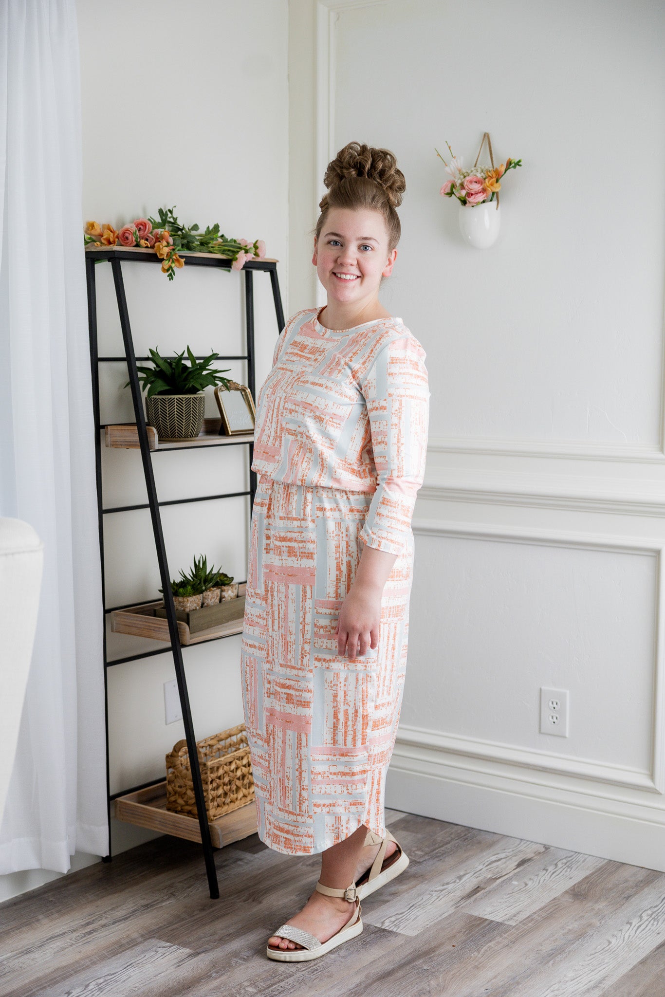 modest midi dress harper jane pretty prints.