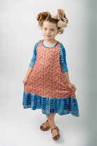 girls' ruffle modest dress mommy and me prints