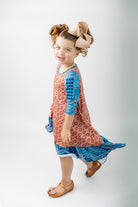 girls' ruffle modest dress mommy and me prints