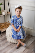 modest girls' midi swing dress mommyandme