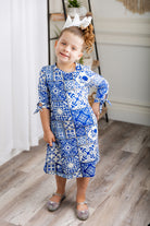 modest girls' midi swing dress mommyandme