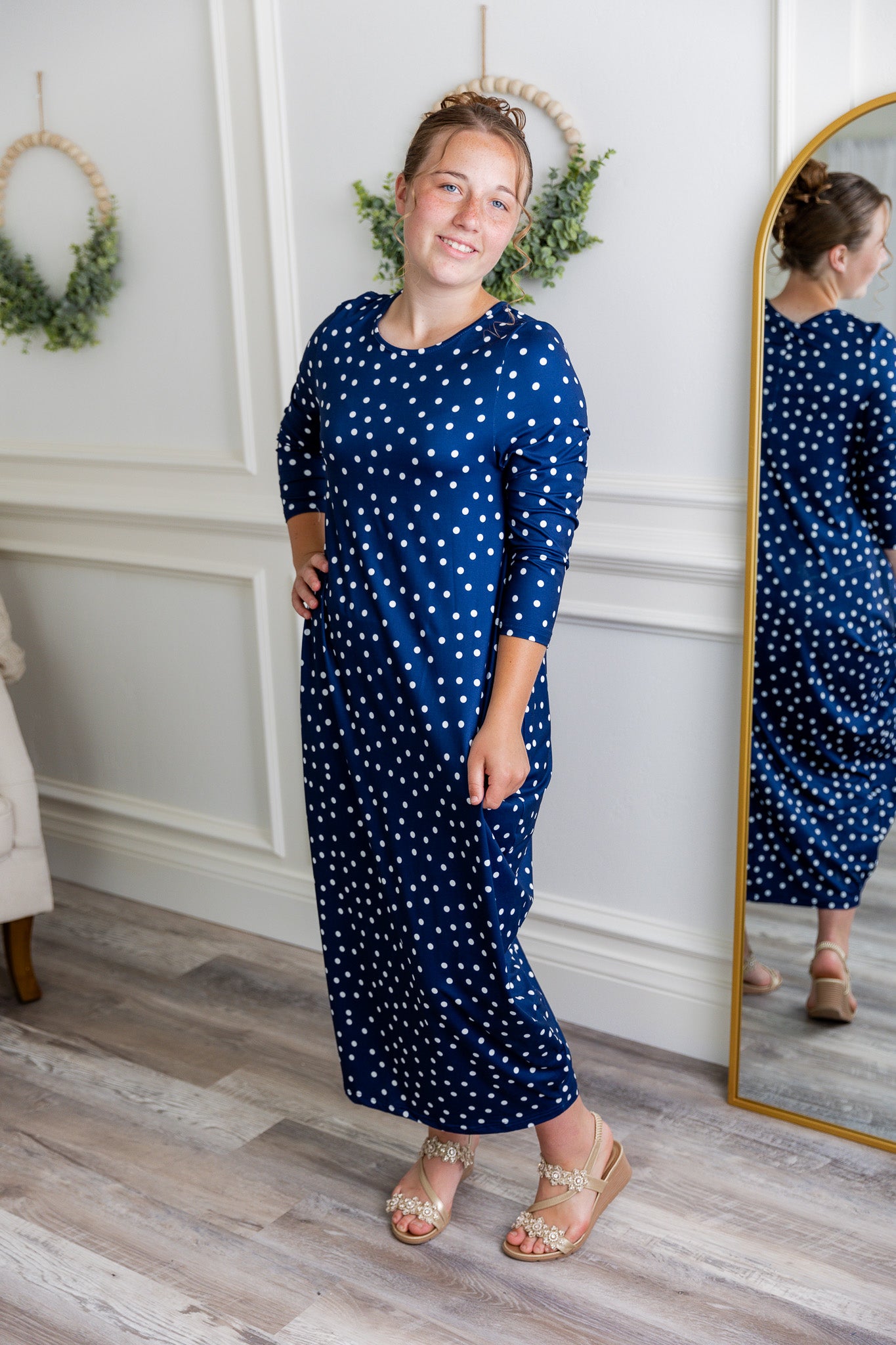 modest midi bubble dress prints