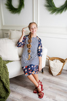 girls modest dress prints mommyandme julia collection