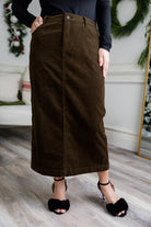 34" corduroy skirt solid colors fall winter