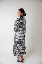 Modest Ruffle layering dress prints